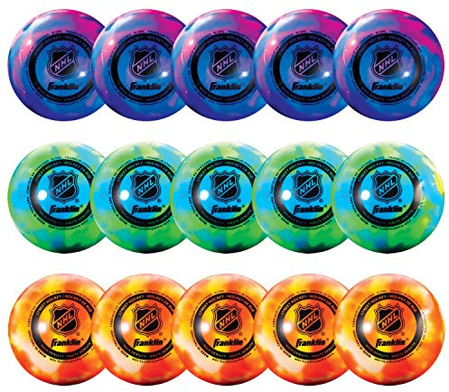 Franklin Sports NHL Cubo de Pelota de Hockey Callejero (15 Piezas)