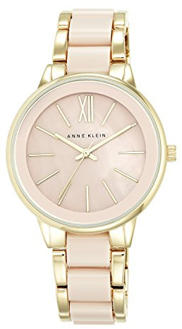 Anne Klein Dress Watch AK/1412BMGB Light Pink/Gold one Size