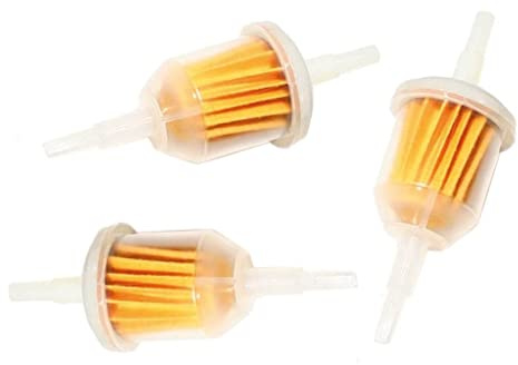 HURI 3x Benzinfilter Ø 6-8 mm für Pocketbike Roller Moped Motorrad Quad ATV Kart Auto