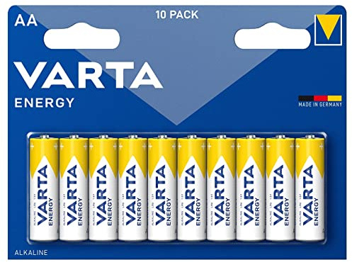 Varta 4106 – Pack of 10 Alkaline Batteries AA, Blue