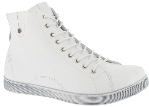Andrea Conti Damen High Top Sneaker, Weiß, 38 EU