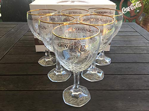 Grimbergen Set di 6 bicchieri da birra, 50 cl, nuovo modello