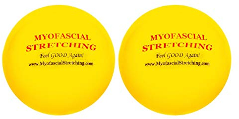 Four Inch Inflatable Balls for Myofascial Stretching Self-Treatment, Myofascial Release, Pain Reduction, Massage, Muscle Tightness and Spasm, Trigger Points (2 Count)