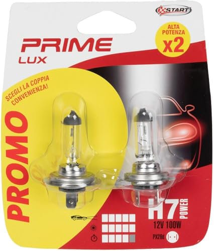 Start Coppia di lampadine auto alogene H7 12V 100W PX26d
