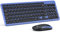 Wireless Keyboard and Mouse Set, 2.4 GHz Wireless USB Keyboard and Mouse Combo with USB recevier, Slim Ergonomic Keyboard for Windows, Computer, PC, Notebook, QWERTY UK Layout
