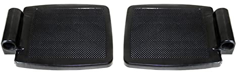 NC Langlebige Rollstuhl-Fußstütze Abnehmbare hochwertige kratzfeste manuelle Rollstühle Universal-Fußpedal Rollstuhlteile Ausrüstung, Kunststoff 2,2 cm Loch