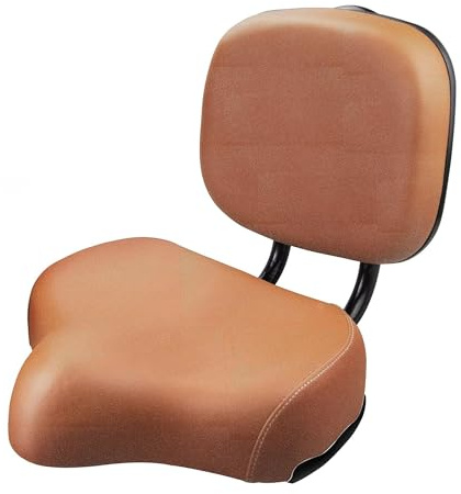 ZUKKA Bike Saddle With Backrest Bike Seat Comfortable with PU Cushion for E-Bike, Tricycles and MTB mountainbike