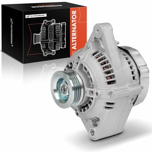 A-Premium Alternator Compatible with Toyota 4Runner 1993-1995, Pickup 1993-1995, T100 1993-1994, 3.0L, 12V 60A 4-Groove Pulley Clockwise, Replace# 2706065040, 2706065050