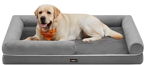 Feandrea Orthopädisches Hundebett, weiche Polsterung, 135 x 107 x 23 cm