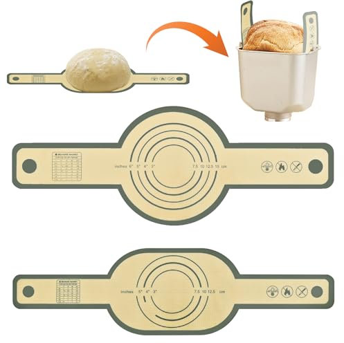 2pcs Premium Silicone Bread Silikon Brotschlinge, wiederverwendbare Brotschlinge, holländische Ofen Silikon Brotmatte, antihaftbeschichtete Sauerteig Silikon Brotschlinge mit langen Griffen