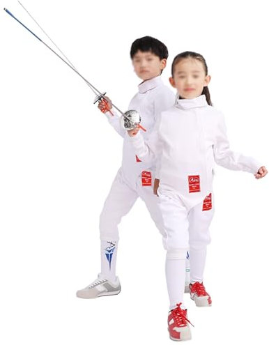 DJJYCTNM Costume Uniforme D'escrime, Ensemble de Veste et Pantalon Ppour Sabre D'épée À Fleuret (Color : Right Hand, Size : 54#)