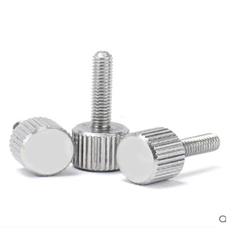 5-10 Stück M2 M2.5 M3 M4 M5 M6 M8 304 A2-70 Edelstahl-Rändelschraube mit kleinem Kopf, metrischer Rändelkopf, manuelle Einstellschrauben (Color : 10mm, Size : M2.5(10Pcs))