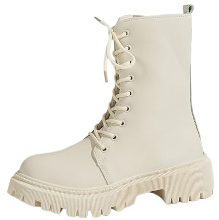 Stivali Donna Tacco Basso Stivaletti Donna Pelle Stivaletti Donna Estivi Bassi Stivali da Donna Stivali Donna Invernali Stivali Beige Donna al Ginocchio Anfibi Estivi Stivali Texani Tacchi