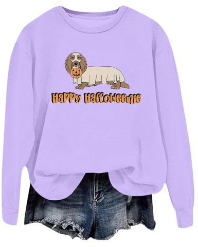 Sweatshirt Womens Hoodies Womens Christmas Jumpers Funny Womens Jumpers Long Gilet Girls Shacket Oversize Hoodies for Women Animal Print Tops for Women Fur Lined Coat (Purple, M)