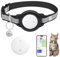 JIARUI SmartTag Katzenhalsband (1 Pack), Mini Tracker Ohne ABO für Katze, (nur IOS) mit Reflektierendes GPS Katze Tracker Halsbänder, Tracking Standort von Haustieren, Arbeite mit Apple Find My