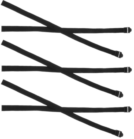 Angoily Dragonnes Réglables Sangle Extérieure Résistante Lot de 6 Noires Bracelet de Sport pour Bâtons de Ski Randonnée pour Activités de Plein Air et Trekking