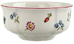 Villeroy & Boch – Petite Fleur Coppetta Macedonia Bianco, Lavabile in Lavastoviglie, Adatto per Microonde, Scodella, Ciotola per Zuppa, Stoviglie, Porcellana Premium