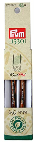 Prym 223376 Rundstricknadelspitzen Natural kurz 8,7 cm 6,00 mm