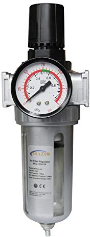 ORAZIO 3/8 Inch Air Filter Regulator Air Compressor Moisture Water Trap with Mount Connection for Paint Spray Guns and Pneumatic Air Tools (Budget) 214110