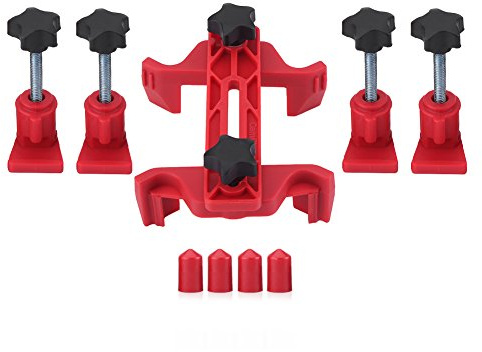 Qiilu 9 Stücke Auto Auto Dual Cam Clamp Camshaft Motor Timing Kettenrad Getriebe Locking Tool Kit