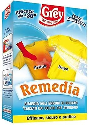 Set 12 GREY Remedia Ok! Gr 200 Detersivo Lavatrice E Bucato