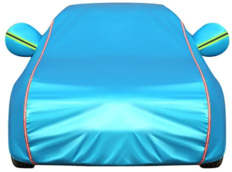 LSDRALOBPOI Car cover for DS DS 3 DS 4 DS 5 DS 9, Waterproof Dirt-Repellent Scratch Resistant Anti UV with Side Zipper Full Vehicles Cover(Color: blue,Size:Ds 3)