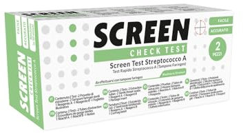 Screen Pharma - Screen Test Streptococco di Tipo A 2 Pezzi - 971664533