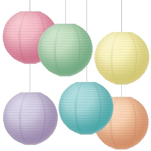 Teacher Created Resources Pastel Pop 8 Hanging Paper Lanterns