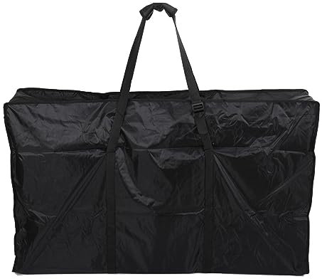 QAVODB 26-29 Zoll Fahrrad Transporttasche, Klappradtasche Mountainbike Schutzhülle Zweilagiges 600D Oxford-Tuch, für Transport, Flugreisen 130x82x25cm Schwarz