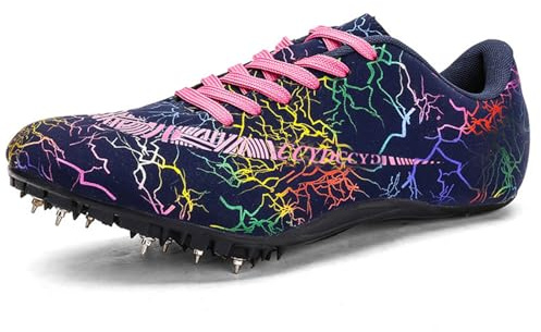 Zapatillas de Clavos Atletismo,Unisex Spikes Atletismo para Pista,Antideslizantes,Atletismo para Velocidad Sprint,Profesionales Zapatillas de fútbol