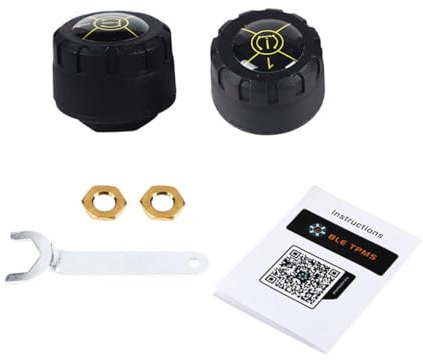 QOKLIYUI Bluetooth 5.1 Auto TPMS Reifendruck Alarmsystem Sensor Android/Reifendruckkontrollsystem 8,0 BarCar TPMS 8,0 Bar, 2Stk