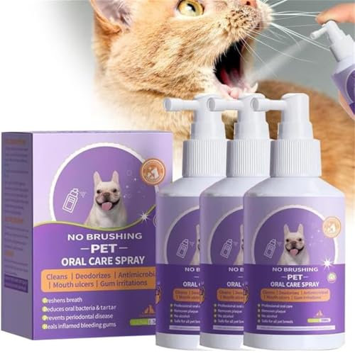 Rietoiu Sofenthiss – Sofenthiss Zahnreinigungsspray für Hunde und Katzen, 2024 neues Haustier-Reinigungsspray, Haustier-Mundpflege-Spray, saubere Zähne, Haustier-Atemerfrischer-Spray, Pflegespray (3
