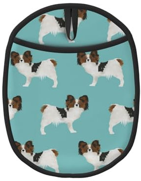 Papillon Dogs Chien épagneul Jouet Mignon, Maniques, maniques résistantes à la Chaleur, maniques de Cuisine en Silicone antidérapantes