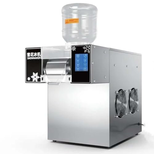 Macchina per Il Ghiaccio Tritato Con Fiocchi Di Neve Commerciale, Tritaghiaccio,Macchina per Frullati, Spessore Regolabile Del Frullato per Casa,Feste,Ristoranti,Negozi Di Tè Al Latte,B-360W