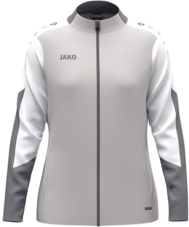 JAKO Dampolyesterjacka Dynamic, ljusgrå/vit/grå, M