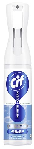 Cif Infinite Clean Sensitive Lotus & Mineral Salt All in One Cleaner cleaning spray with probiotics technology for a long-lasting clean* 280 ml