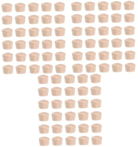 NUOBESTY 3 Set Tappo Del Foro Della Vite Tasselli Per Mobili Tappo Per Foro Tascabile Componente Tappi Per Ferramenta Per Mobili Copriforo Per Mobili Beige Di Legno 300 Pezzi * 3