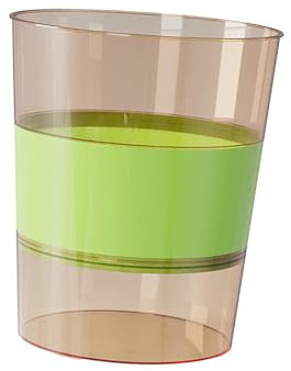 MJMLUCK Contenedor de Basura Redondo para baño, Cocina, Dormitorio, hogar, Color Verde.