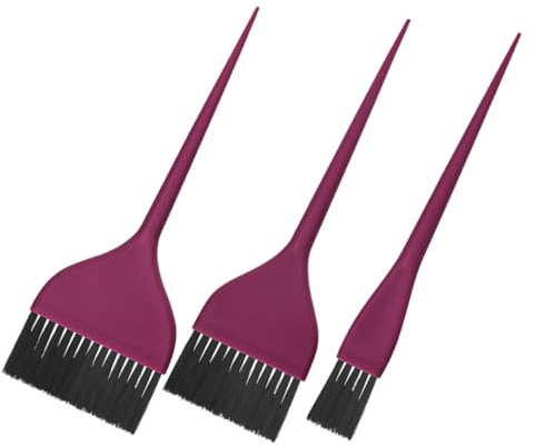 Gatuida 3stücke Haarfärbepinsel Applikatorpinsel für Salon und Zuhause Violett
