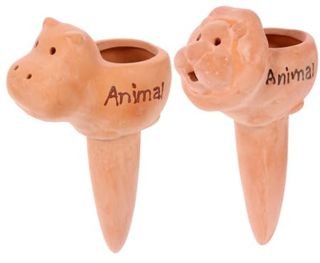 UPKOCH Dispositif D’arrosage Automatique Céramique D’Animaux pour Jardin Intérieur Et Balcon, Lot De 2 Compte-Gouttes, Irrigation Goutte à Goutte Et Économie D’Eau