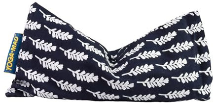 Yoga-Mad Augenkissen, 100% Bio-Baumwolle, mit Lavendel und Leinsamen gefülltes Yoga-Kissen, Stressabbau-Augenbeutel für Aromatherapie, Entspannung und müde Augen