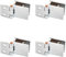 4 Stück Möbel Scharnier Für Glastüren, Clip Clamp Scharnier, Möbelscharnier Für Glastüren Clip, Geeignet für Vitrinen, Glas öffnen und Schließen