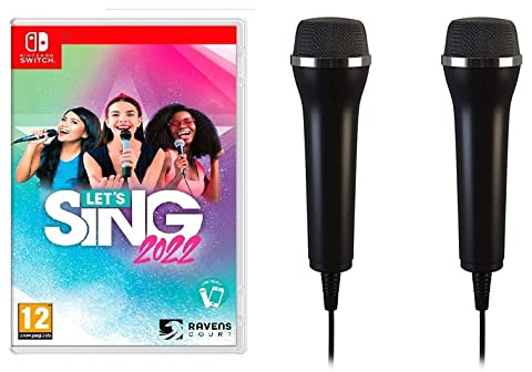 Let's Sing 2022 + 2 Microphones Double Mic Bundle (Nintendo Switch)