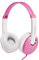 groov e KIDZ - DJ-Style Wired Headphones for Kids - Over the Ear Headphone with 1.2m Audio Cable, Adjustable Headband, Soft Ear Pads, & 40mm Drivers - 3.5mm Audio Jack - Pink