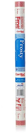 Con-Tact Brand Shelf Liner and Privacy Film, Clear Cover Self-Adhesive Semi-Transparent Liner, 18'' x 9', Frosty Diamonds (09F-C9903-12)