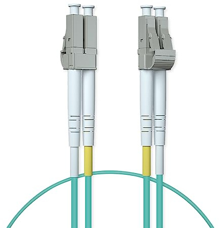 ipolex LC to LC Fiber Patch Cable Multimode, 10Gb OM3 Fiber Optic Cable, Duplex 50/125μm Fiber Optic Internet Cable, LSZH Fiber Optic Jumper for MMF SFP/SFP+ Transceiver, 1-m, 1-Pack.