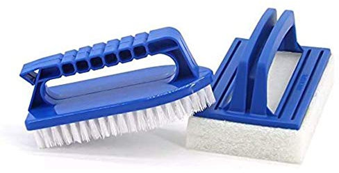 Lifreer Hot Tub Cleaning Kit Accessories include Scrubbing Brush, Paddling Pool Brush for Spas and Hot Tub Cleaning