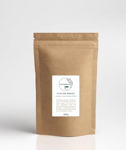 Nature Boost Grünteemischung mit Kurkuma, Kombuchapulver, Ingwer und Hopfen, erfrischend kräftiger Power Tee Genuss, loser Tee, wiederverschließbare Packung, 100 gramm