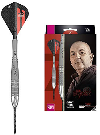 Target Darts Dartpfeile, Grau, Schwarz und Rot, 26-gr