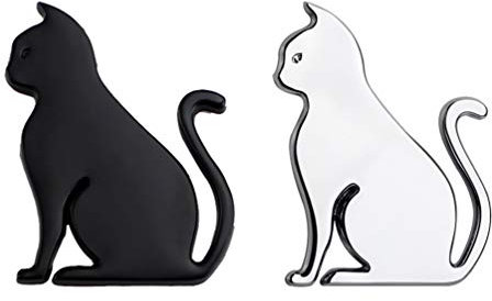 FAVOMOTO 2Pcs Dekorative Auto Aufkleber Katze Muster Einzigartige Auto Aufkleber Automobil Aufkleber